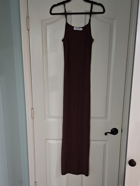 Aya Muse Dresses & Skirts - Aya Muse Brown Slip Maxi Dress